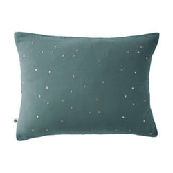 OUREA MOTIF - Taie d'Oreiller 50x70cm Gaze de Coton Canard à Pois Dorés