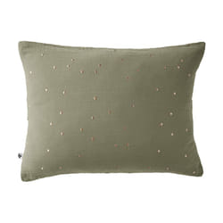 OUREA MOTIF - Taie d'Oreiller 50x70cm Gaze de Coton Romarin à Pois Dorés