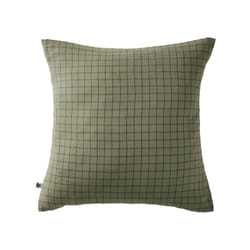 OUREA MOTIF - Taie d'Oreiller 60x60cm Gaze de Coton Romarin à Petits Carreaux