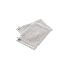 Emma - Lot de 2 Gants 15x21cm en Coton Bio Coloris Chantilly - Blanc