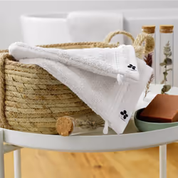 Emma - Lot de 2 Gants 15x21cm en Coton Bio Coloris Chantilly - Blanc