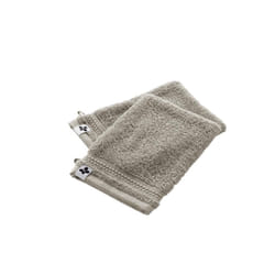Emma - Lot de 2 Gants 15x21cm en Coton Bio Coloris Argile - Taupe