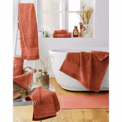 Emma - Lot de 2 Gants 15x21cm en Coton Bio Coloris Terracotta - Terracotta