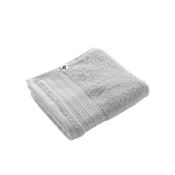 Emma - Serviette Invité 30x50cm en Coton Bio Coloris Nuage - Gris