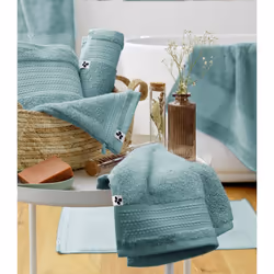 Altobuy 3663738070928 serviette de bain Coton Bleu