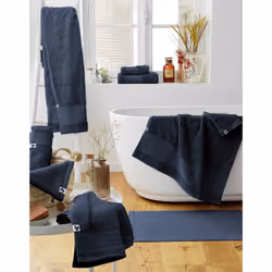 Altobuy 3663738070935 serviette de bain Coton Bleu