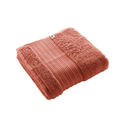 EMMA - Serviette de Toilette 50x90cm en Coton Bio Coloris Terracotta