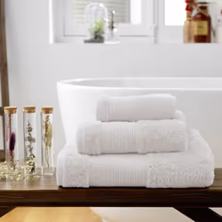 Altobuy 3663738070966 serviette de bain Coton Blanc - Vue supplémentaire 6