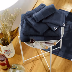 Altobuy 3663738071017 serviette de bain Coton Bleu