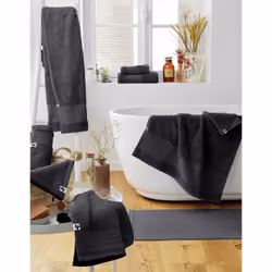 EMMA - Tapis de Bain 50x70cm en Coton Bio Coloris Orage