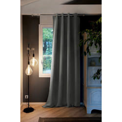 Altobuy - keeper - Rideau Thermique Occultant 140x260cm Coloris Anthracite - Gris anthracite
