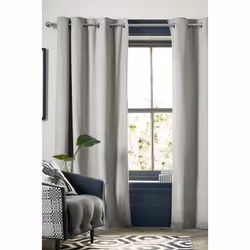 Altobuy - keeper - Rideau Thermique Occultant 140x280cm Coloris Gris clair - Gris