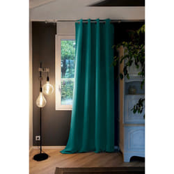Altobuy - keeper - Rideau Thermique Occultant 140x280cm Coloris Canard - Bleu