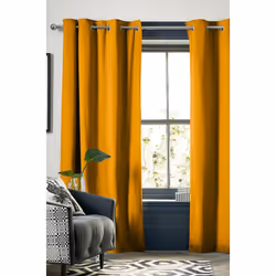 Keeper - Rideau Thermique Occultant 280x260cm Coloris Moutarde