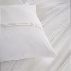 POLA - Taie d'Oreiller 50x70cm Coton Coloris Coco avec Détails Ajourés