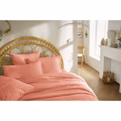 Altobuy 3663738071895 Taie d'oreiller Rose 50 x 70 cm Coton