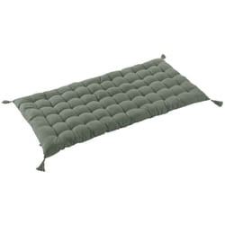 SOPHIE - Matelas de Sol avec pompons 60x120cm Coton Coloris Romarin
