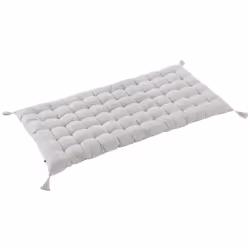 SOPHIE - Matelas de Sol avec pompons 60x120cm Coton Coloris Nuage