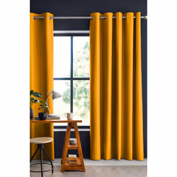 Altobuy - darker - Rideau Occultant 140x260cm Coloris Moutarde - Jaune