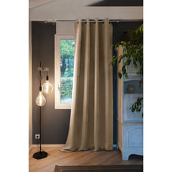 Altobuy - darker - Rideau Occultant 140x280cm Coloris Lin - Beige