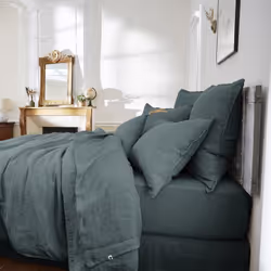 Altobuy MARGAUX Bleu 60 x 60 cm Lin