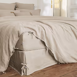 Altobuy 3663738073189 housse de couette Gris Lin 240 x 220 cm