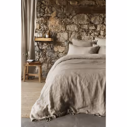 Altobuy 3663738073189 housse de couette Gris Lin 240 x 220 cm