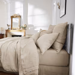 Altobuy 3663738073240 housse de couette Gris Lin 260 x 240 cm - Vue supplémentaire 4