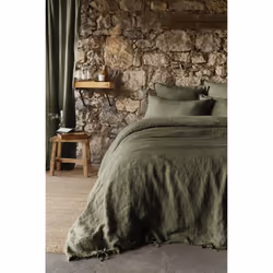 Altobuy 3663738073271 housse de couette Vert Lin 260 x 240 cm