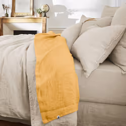 Altobuy 3663738073721, Drap de lit, Lin, 240 x 300 cm, Jaune, Inde, 340 mm