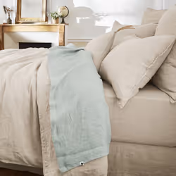 Altobuy 3663738073769, Drap de lit, Lin, 240 x 300 cm, Gris, Inde, 340 mm