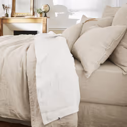 Altobuy 3663738073776, Drap de lit, Lin, 270 x 300 cm, Blanc, Inde, 340 mm