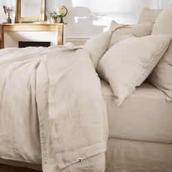 Altobuy 3663738073783, Drap de lit, Lin, 270 x 300 cm, Gris, Inde, 340 mm