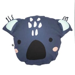 PRANI - Coussin Déhoussable Ø40cm Coton Motif Koala avec Oreilles