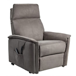 BRIAN - Fauteuil Relax Electrique Suédine Gris