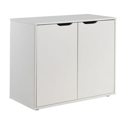 SLEEPY - Rangement 2 Portes Blanc Compatible Lits Mezzanine ou Mi-Haut