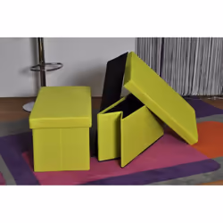 Altobuy - cuba - Pouf Coffre Pliant Vert - Vert - Vue supplémentaire 5
