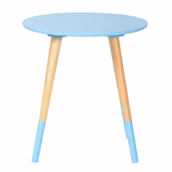 BJARNI - Table Basse Ronde Bleue