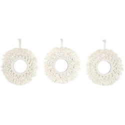 Lot de 3 Miroirs Muraux Boho 28 cm