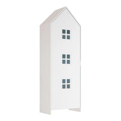 BEAUVILLE - Armoire Cabane 1 Porte Blanche Détail Fenêtres