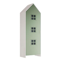 BEAUVILLE - Armoire Cabane 1 Porte Verte Détail Fenêtres