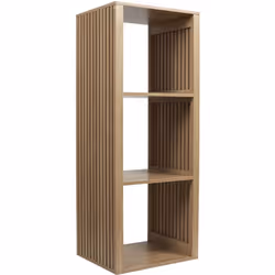 PAJAN - Rangement 3 Cases Effet Bois avec Tasseaux