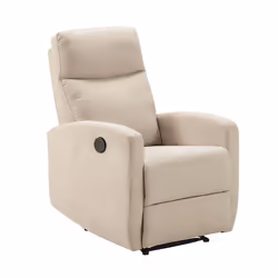 LERIDA - Fauteuil Relax Electrique Tissu Ivoire