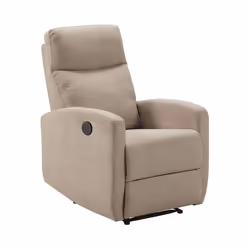 LERIDA - Fauteuil Relax Electrique Tissu Beige