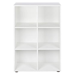 TEO - Meuble de Rangement Etagère 6 Compartiments