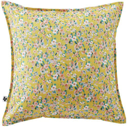 AZALÉE - Coussin 45x45 Déhoussable Tissu Déperlant Moif Fleuri