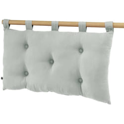 OUREA - Coussin de Tête de Lit avec Passants 50x80cm Gaze de Coton Eucalyptus