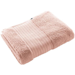 EMMA - Serviette de Bain 90x150cm en Coton Bio Coloris Rose Poudré