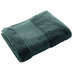 EMMA - Serviette de Bain 90x150cm en Coton Bio Coloris Emeraude