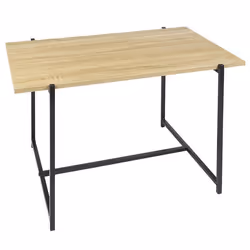 ELIAS - Tables basse plateau MDF aspect bois piètement métal